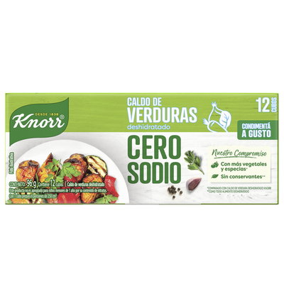 KNORR CALDO CUBO VERDURA CERO x12cub
