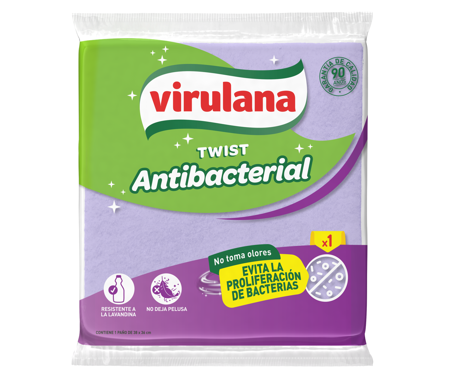 VIRULANA PAÑO ANTIBACTERIAL x1und