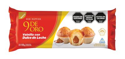 MINI MUFFIN 9 DE ORO VAINILLA C/DDL x195gr
