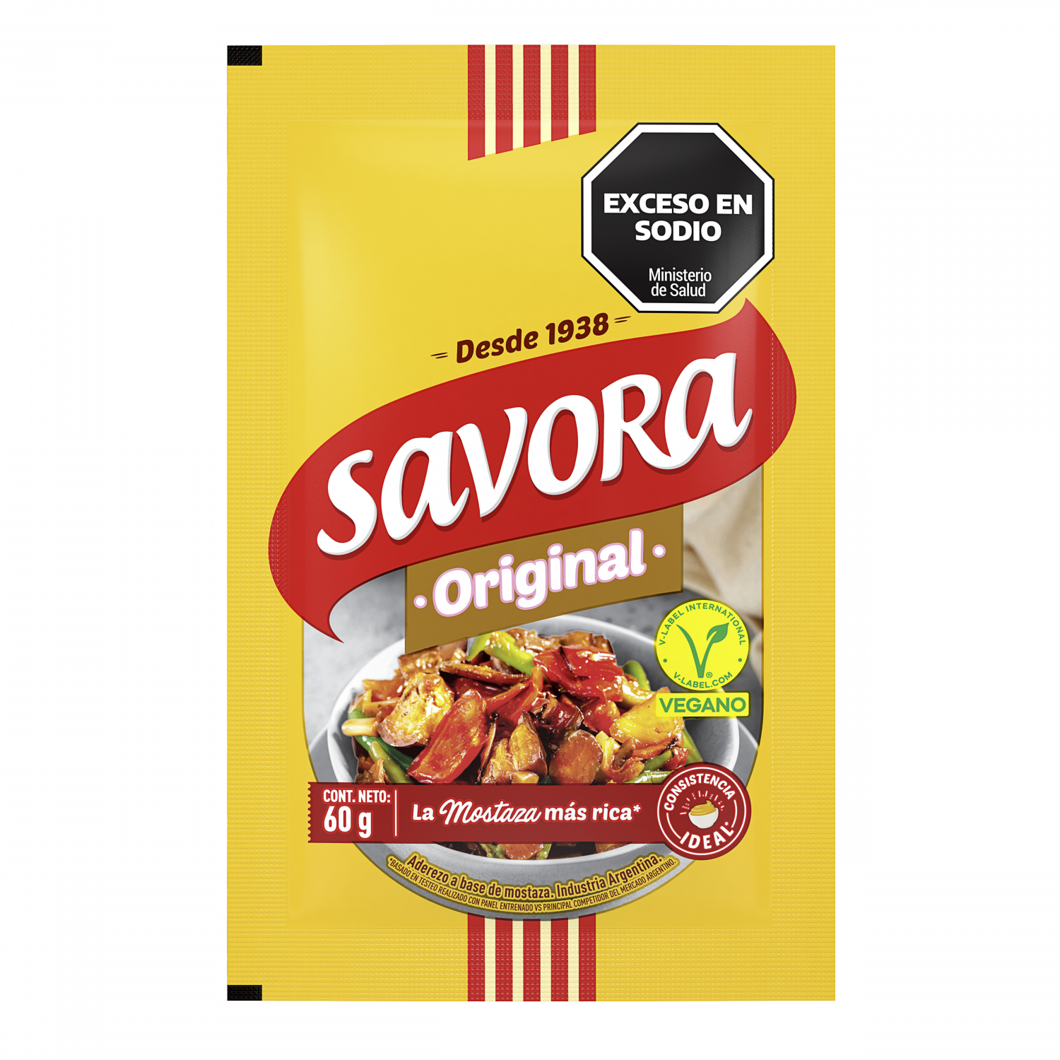 SAVORA MOSTAZA ORIGINAL D/P x60gr