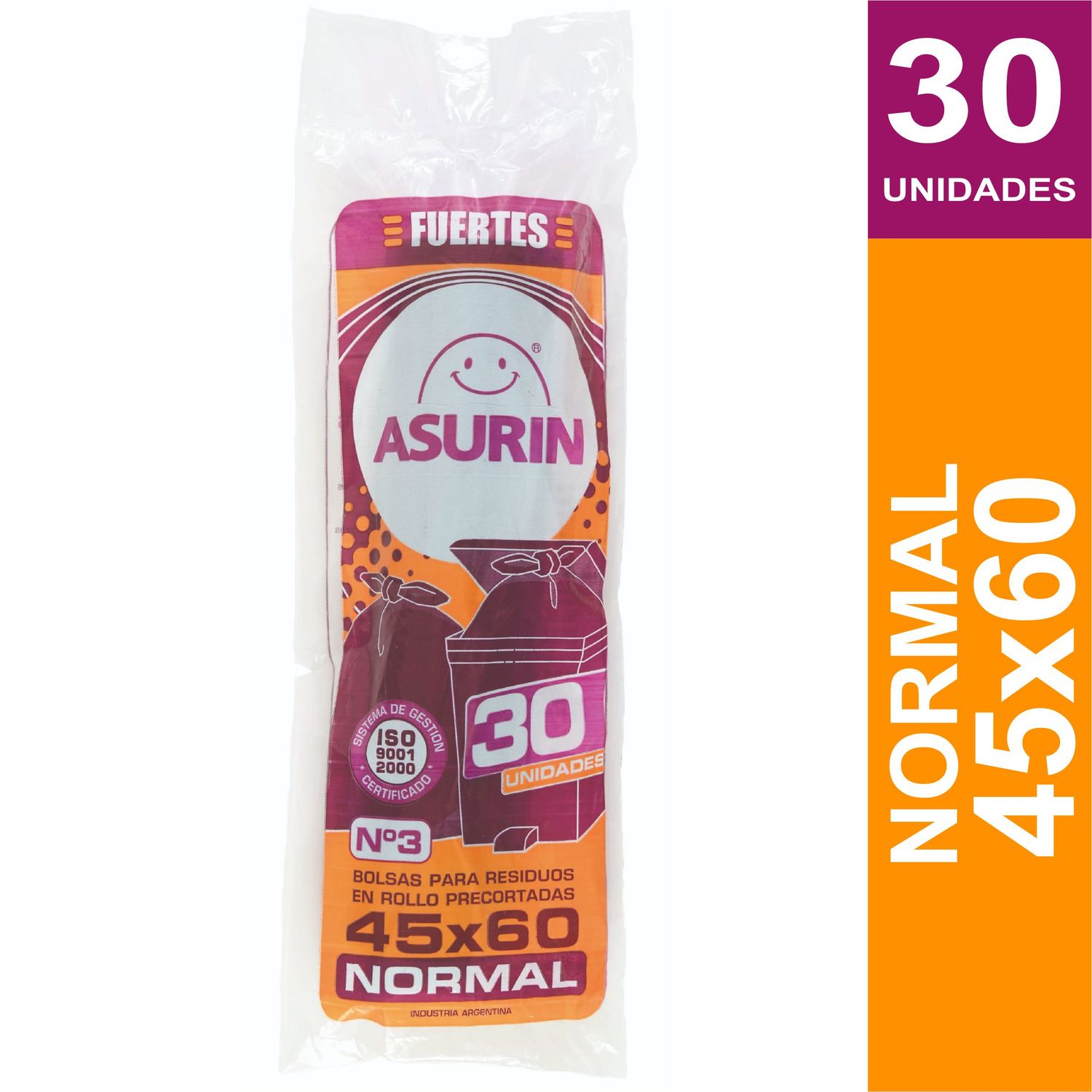 ASURIN BOLSAS EN ROLLO 45x60cm x30und.