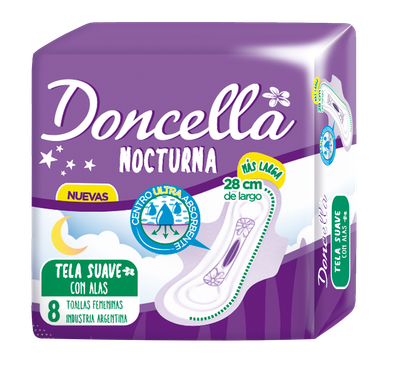 DONCELLA TOALLAS FEM NOCTURNAS S/DES x8und
