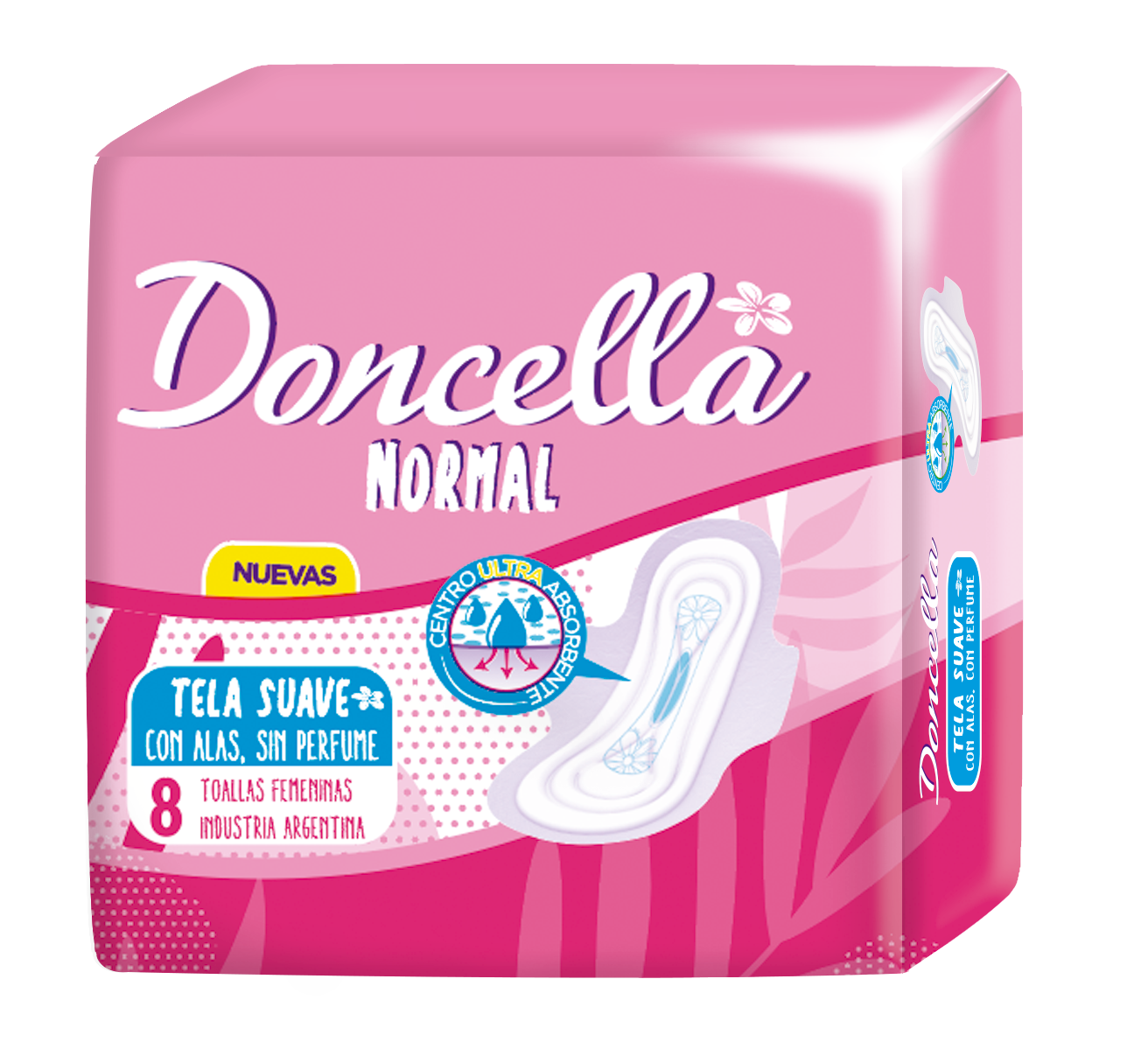 DONCELLA TOALLAS FEM NORMAL S/DES x8und