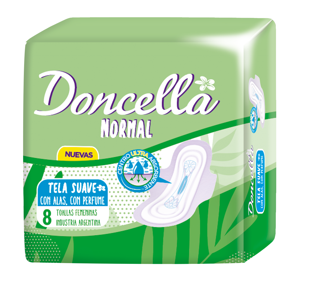 DONCELLA TOALLAS FEM NORMAL C/DES x8und