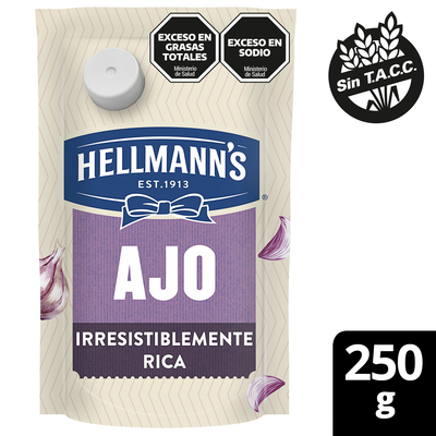 HELLMANNS ADEREZO AJO D/P x250gr