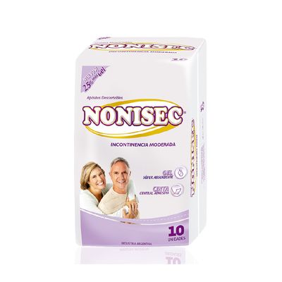 NONISEC APOSITOS INCONTINENCIA MODERADA x10und