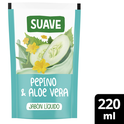 SUAVE JAB LIQ PEPINO Y ALOE x220ml
