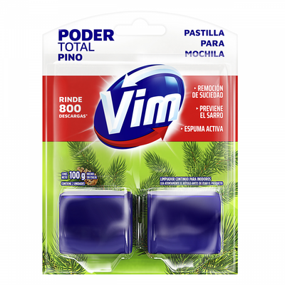 VIM PASTILLA P/INODORO PINO x100gr