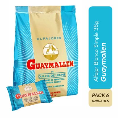 GUAYMALLEN MINIALFAJOR BLANCO 6x38grs