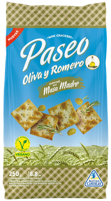 GALLETITAS PASEO CRACKERS OLIVA Y ROMERO x250gr