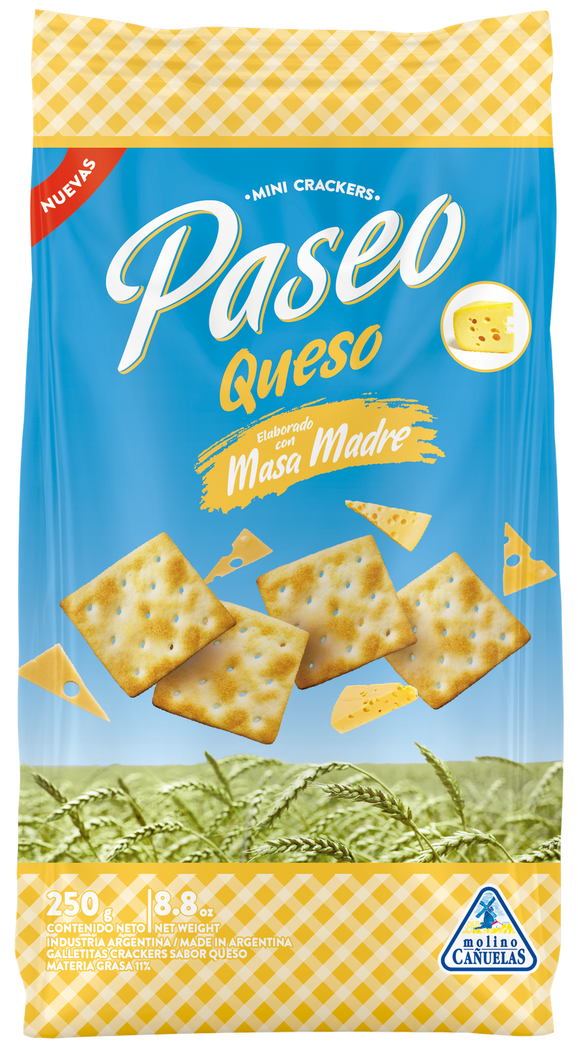 GALLETITAS PASEO CRACKERS QUESO x250gr