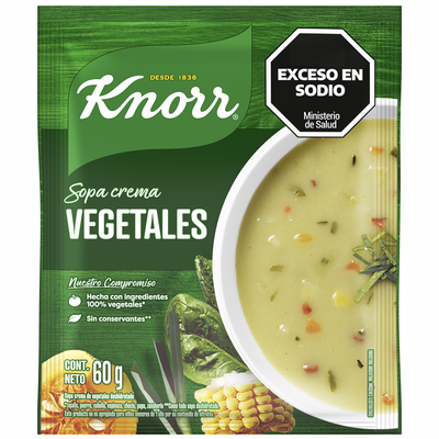KNORR SOPA CREMA VEGETALES x60gr
