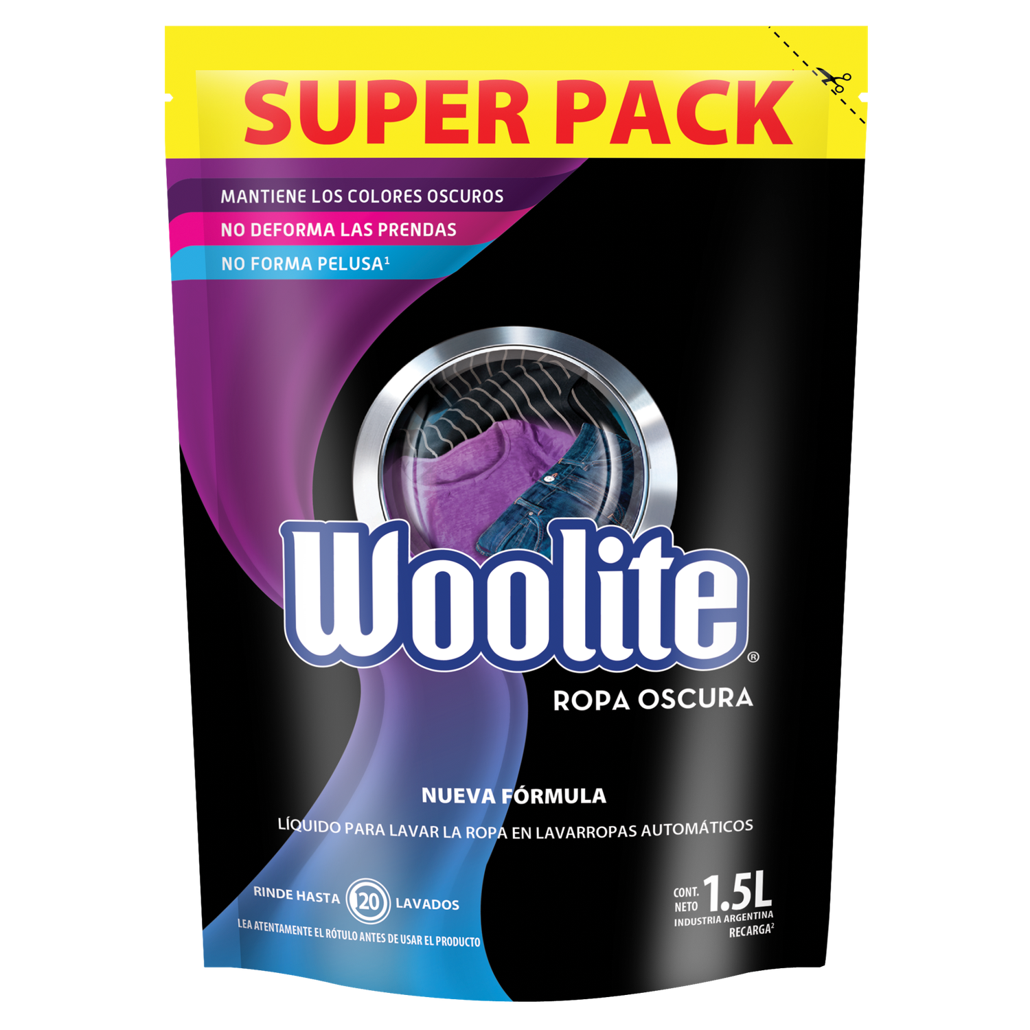WOOLITE JAB. LIQ. MAQ. ROPA OSCURA D/P x1500cc