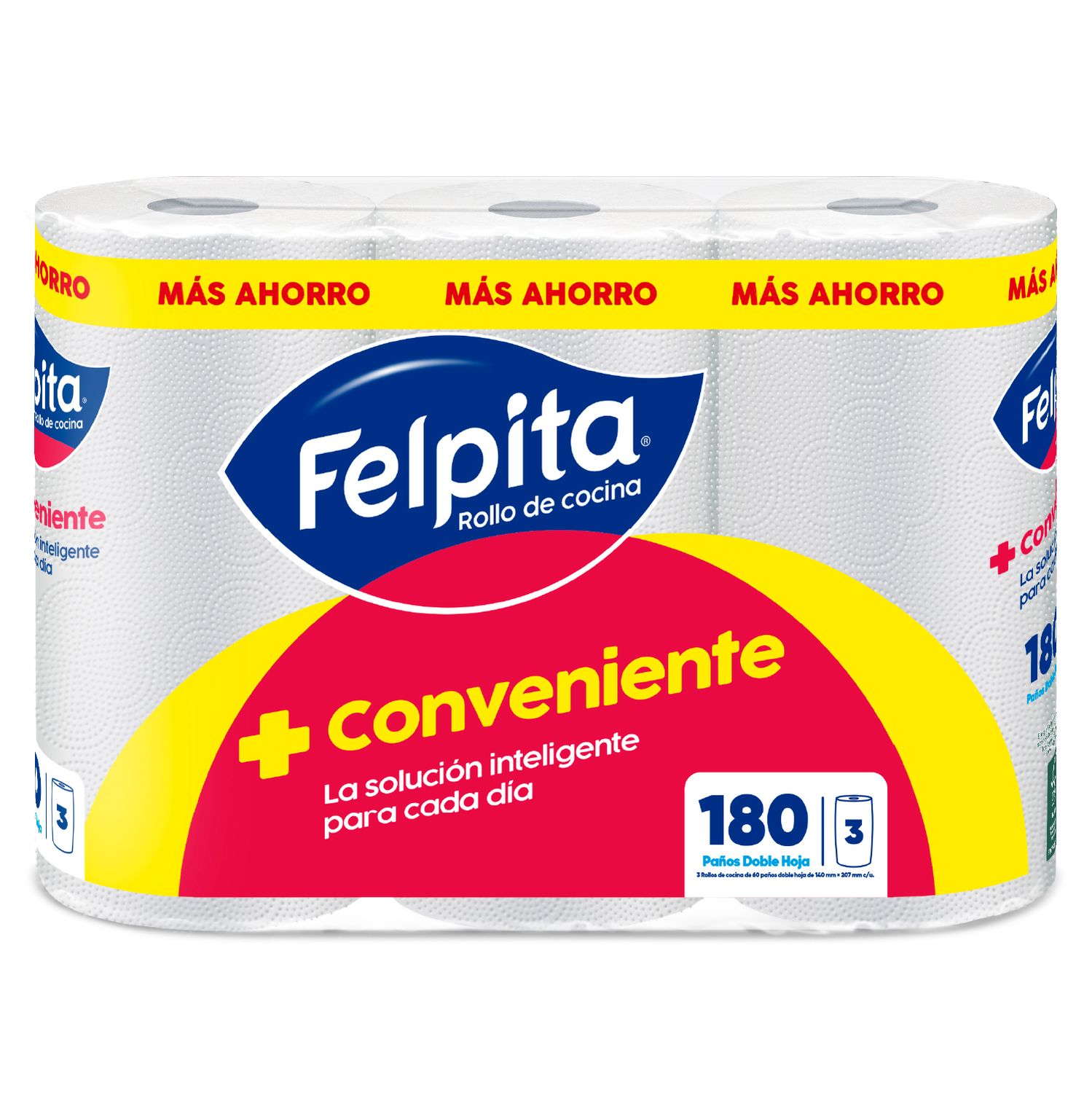 ROLLO COCINA FELPITA BLANCO DH 3x60p