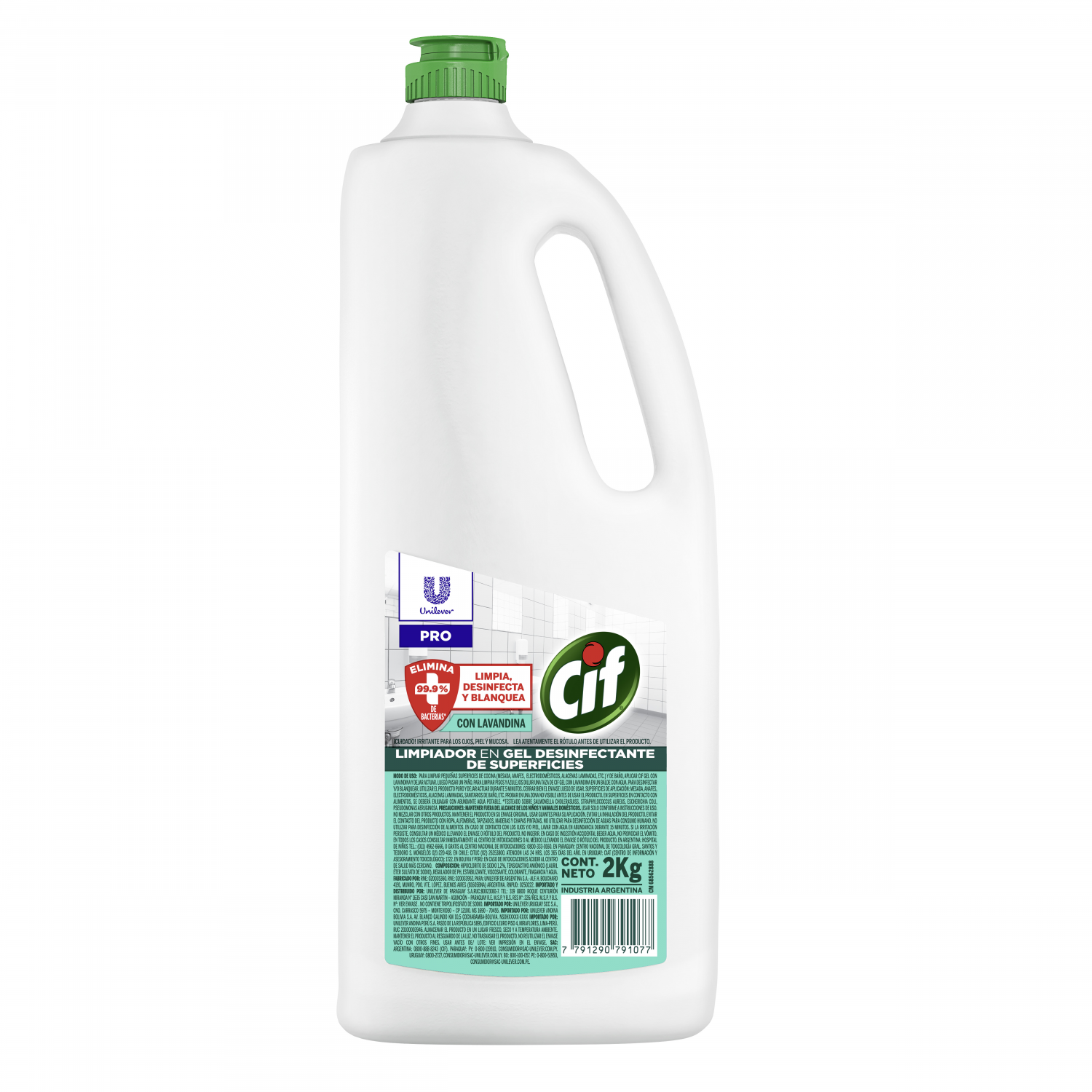 CIF DESINF. GEL LAVANDINA BOT x2kgs