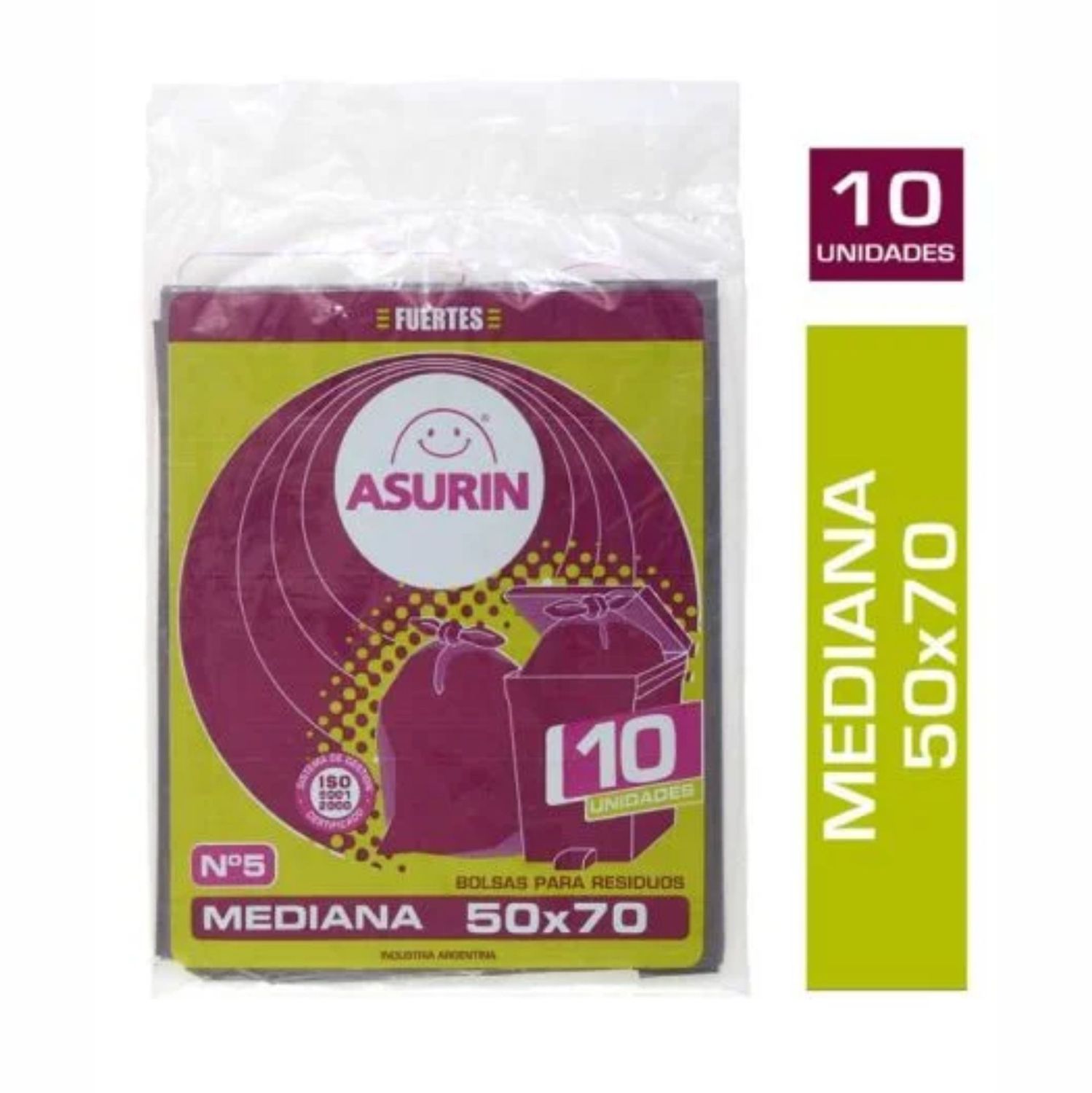 ASURIN BOLSAS PLANA 50x70cm x10und.