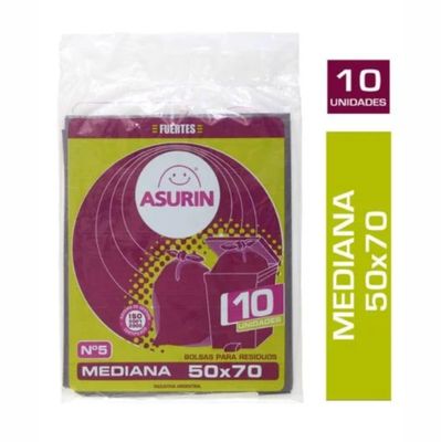 ASURIN BOLSAS PLANA 50x70cm x10und.