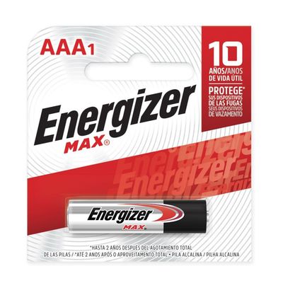 ENERGIZER MAX PILA TIRA AAA 1und.