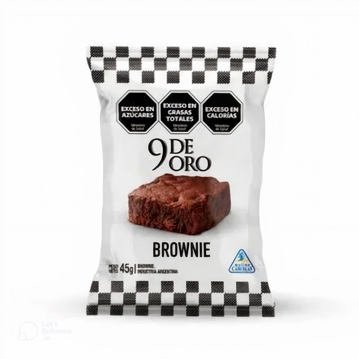 BROWNIE DE CHOCOLATE 9 DE ORO x45grs