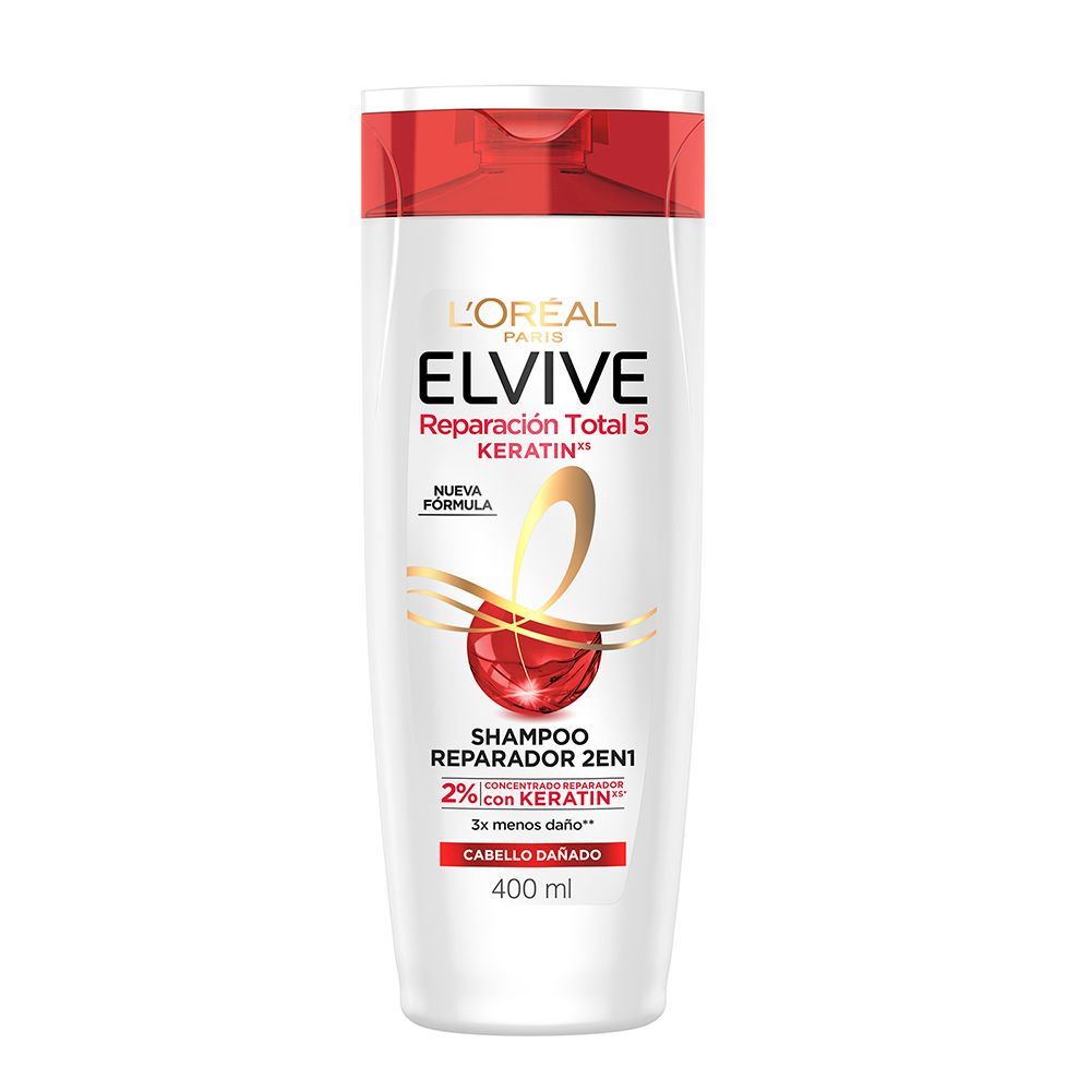 ELVIVE SHAMPOO REPARACION TOTAL KERATINA x400ml