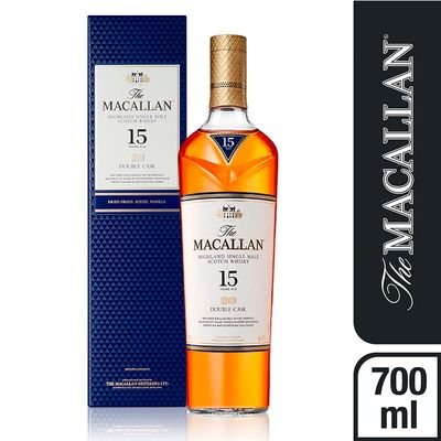 MACALLAN DOUBLE CASK 15 AÑOS x700cc (Escocia)