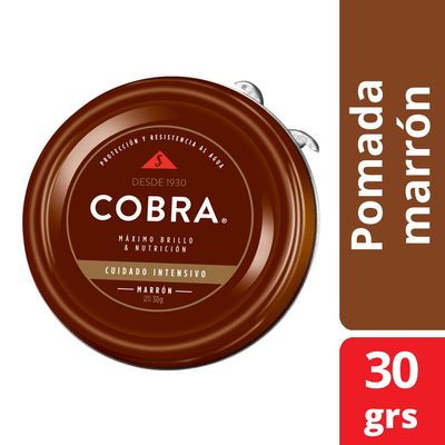 COBRA POMADA P/CALZADO MARRON x30grs