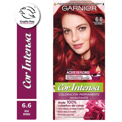 COR INTENSA COLORACION ROJO INTENSO 6.6 x1und.