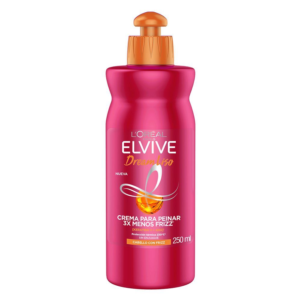ELVIVE CREMA PEINAR DREAM LISO KERATINA x250ml