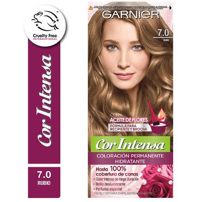 COR INTENSA COLORACION RUBIO 7.0 x1und.