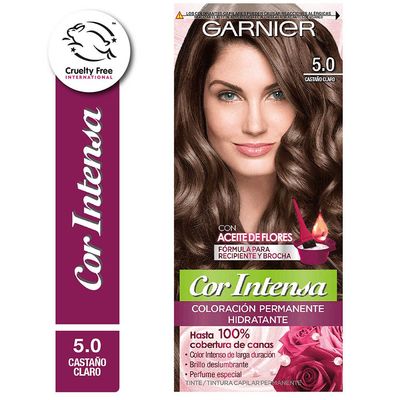COR INTENSA COLORACION CASTAÑO CLARO 5.0 x1und.