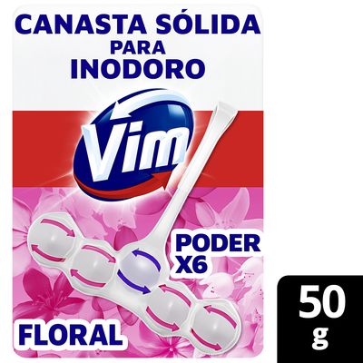 VIM CANASTA BAÑO PODER 6 FLORAL x50gr