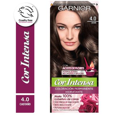 COR INTENSA COLORACION CASTAÑO 4.0 x1und.