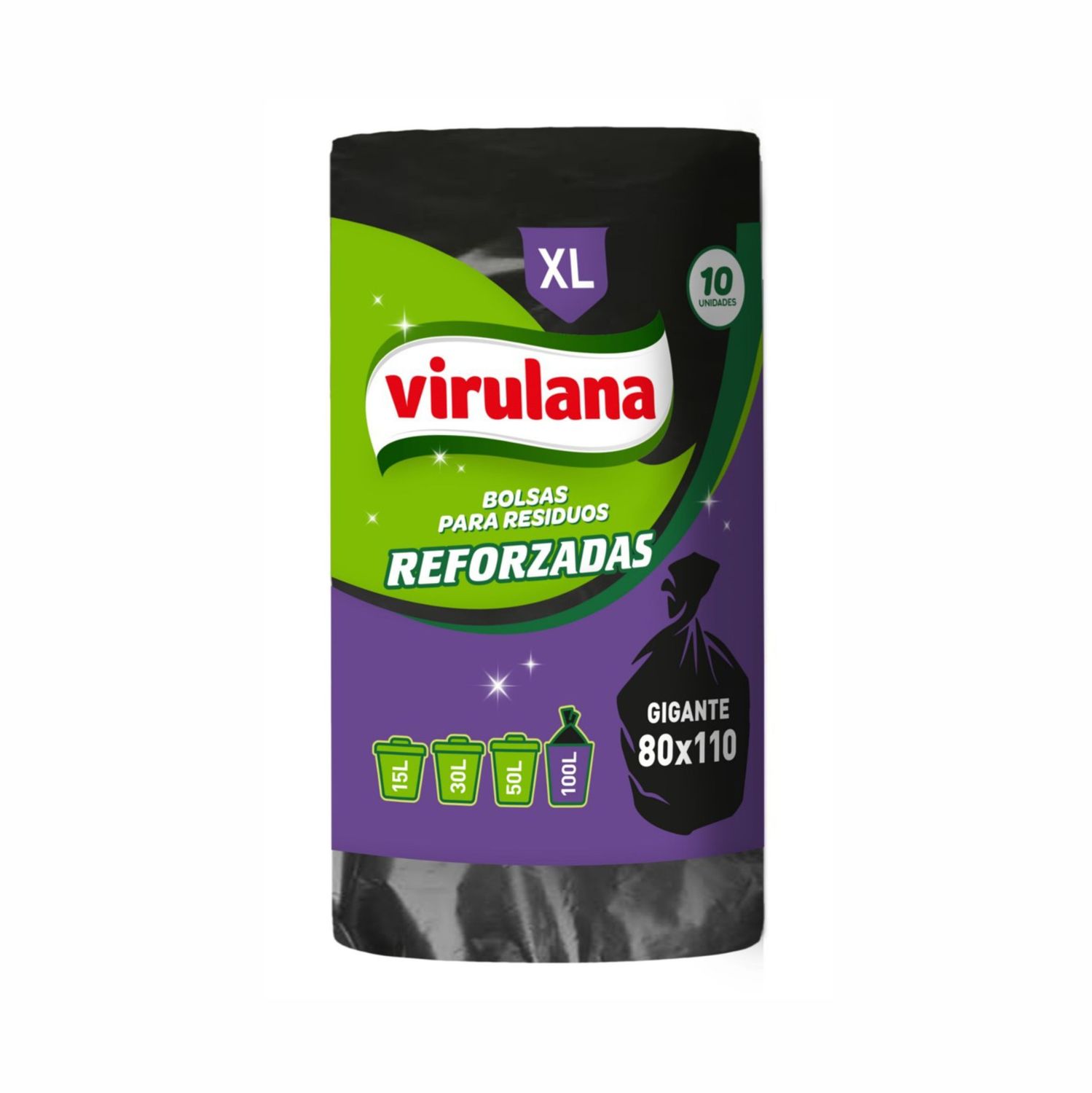 VIRULANA BOLSAS ROLLO XL 80x110cm x10und.