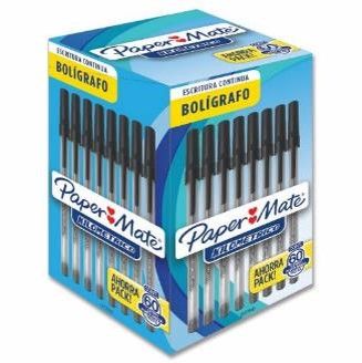 PAPER MATE BOLIGRAFO ECON. NEGRO x60und.