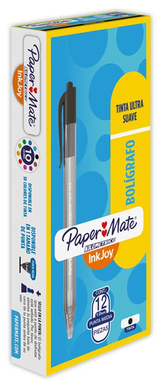 PAPER MATE BOLIGRAFO NEGRO x12und.