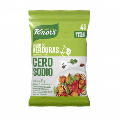 KNORR MIX DE SABOR VERDURA CERO SODIO x4und