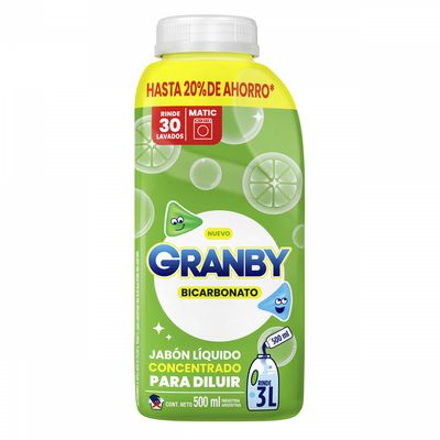 GRANBY LIQUIDO CONCENTRADO PARA DILUIR LIMON x500ml