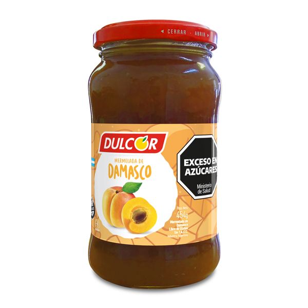 DULCOR MERMELADA DAMASCO x454gr