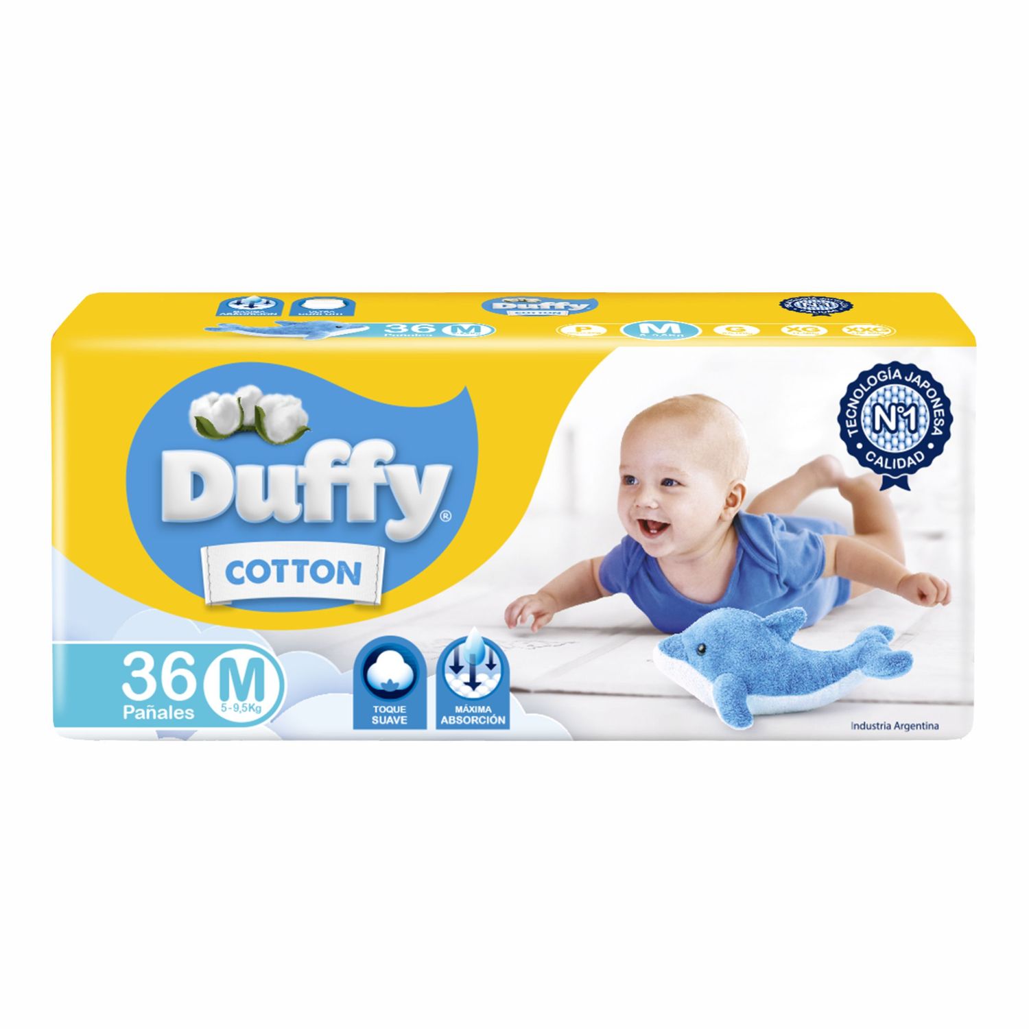 DUFFY PAÑALES HIPERPACK M x36und