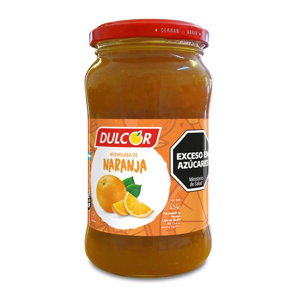 DULCOR MERMELADA NARANJA x454gr