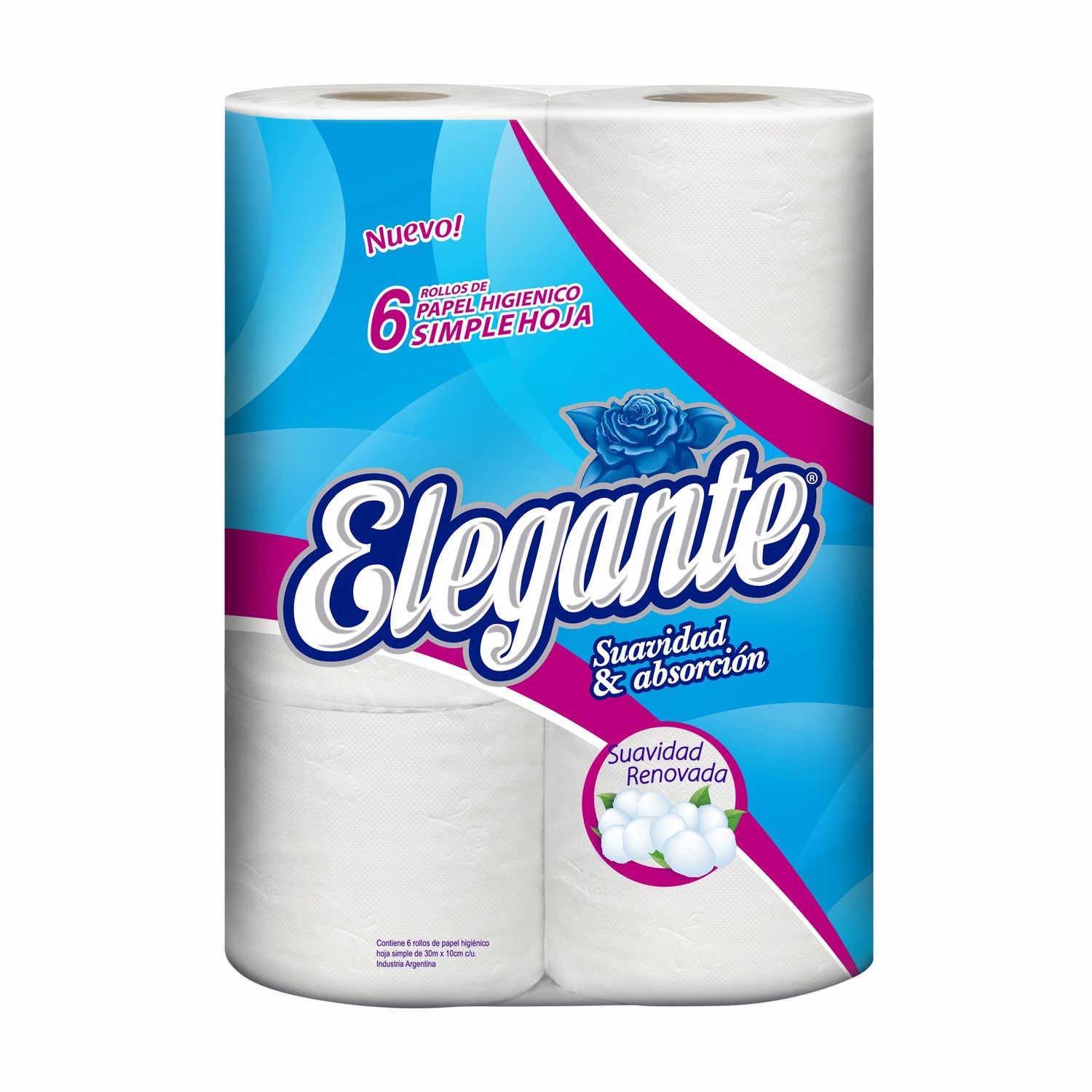 ELEGANTE PAPEL HIGIENICO SH x6x30m