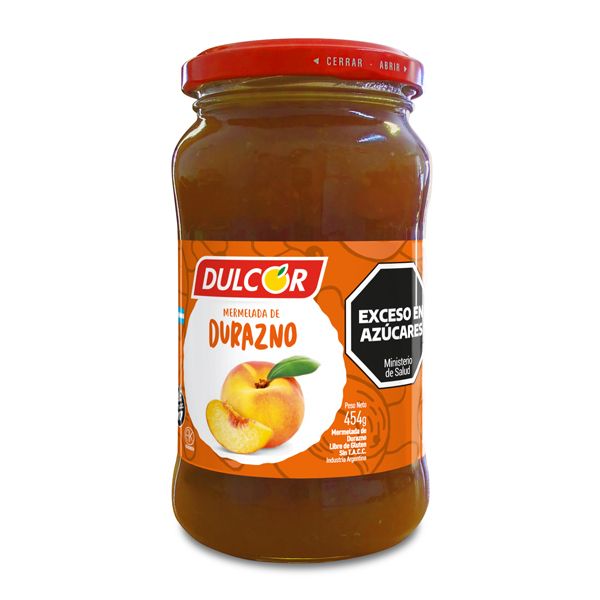 DULCOR MERMELADA DURAZNO x454gr
