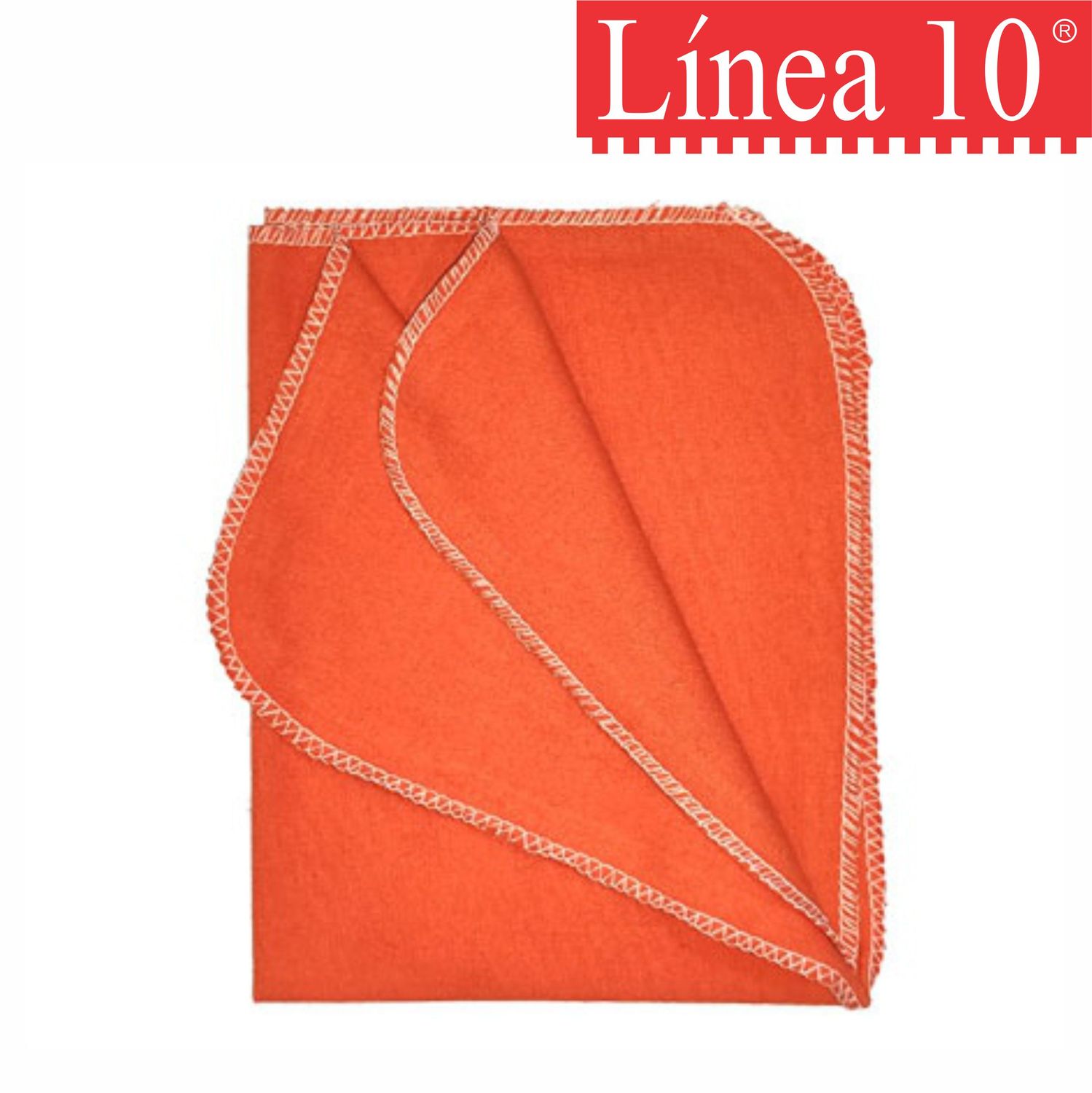LINEA 10 PAÑO FRANELA NARANJA 50x40 x1und.