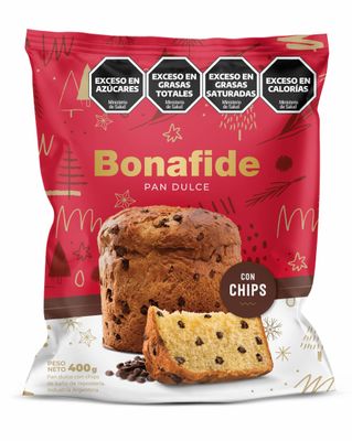 BONAFIDE PAN DULCE C/CHIPS CHOCO x400gr
