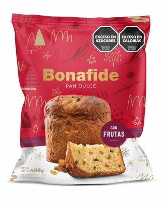 BONAFIDE PAN DULCE C/FRUTAS x400gr