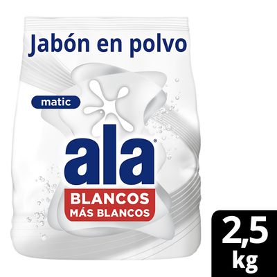 ALA POLVO MATIC BLANCOS MAS BLANCOS x2.5kg