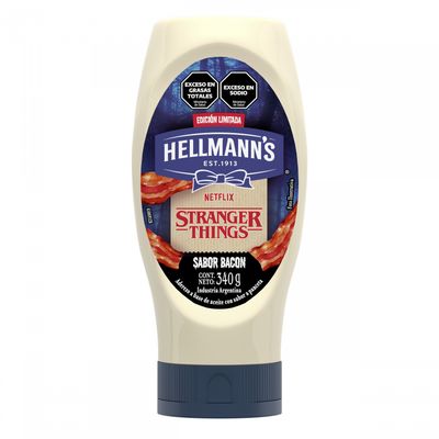 HELLMANNS ADEREZO BACON SQZ x340gr