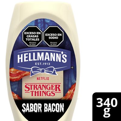 HELLMANNS ADEREZO BACON SQZ x340gr