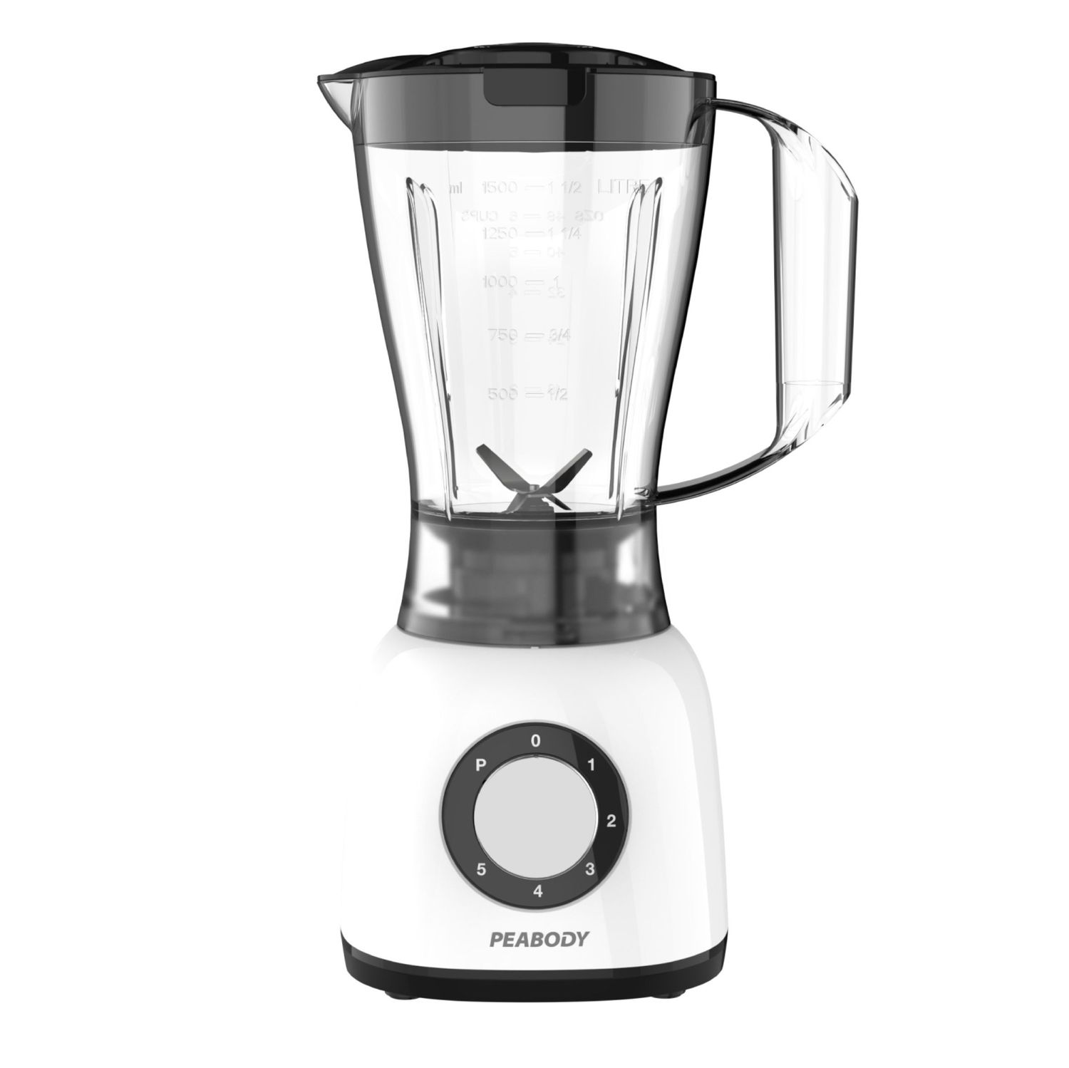 PEABODY LICUADORA MESA BLANCA 600w x1500cc