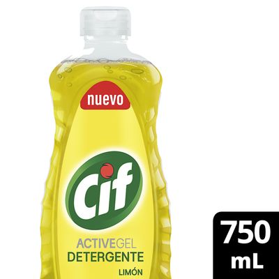CIF DETERGENTE ACTIVE GEL LIMON x750ml
